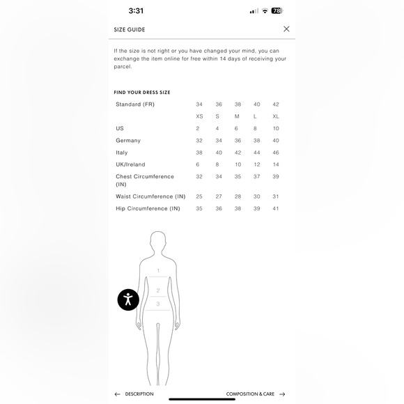 SANDRO MINI PLEATED SUIT DRESS - ECRU WHITE SIZE 6 US (38) (PREOWNED) - Picture 7 of 15